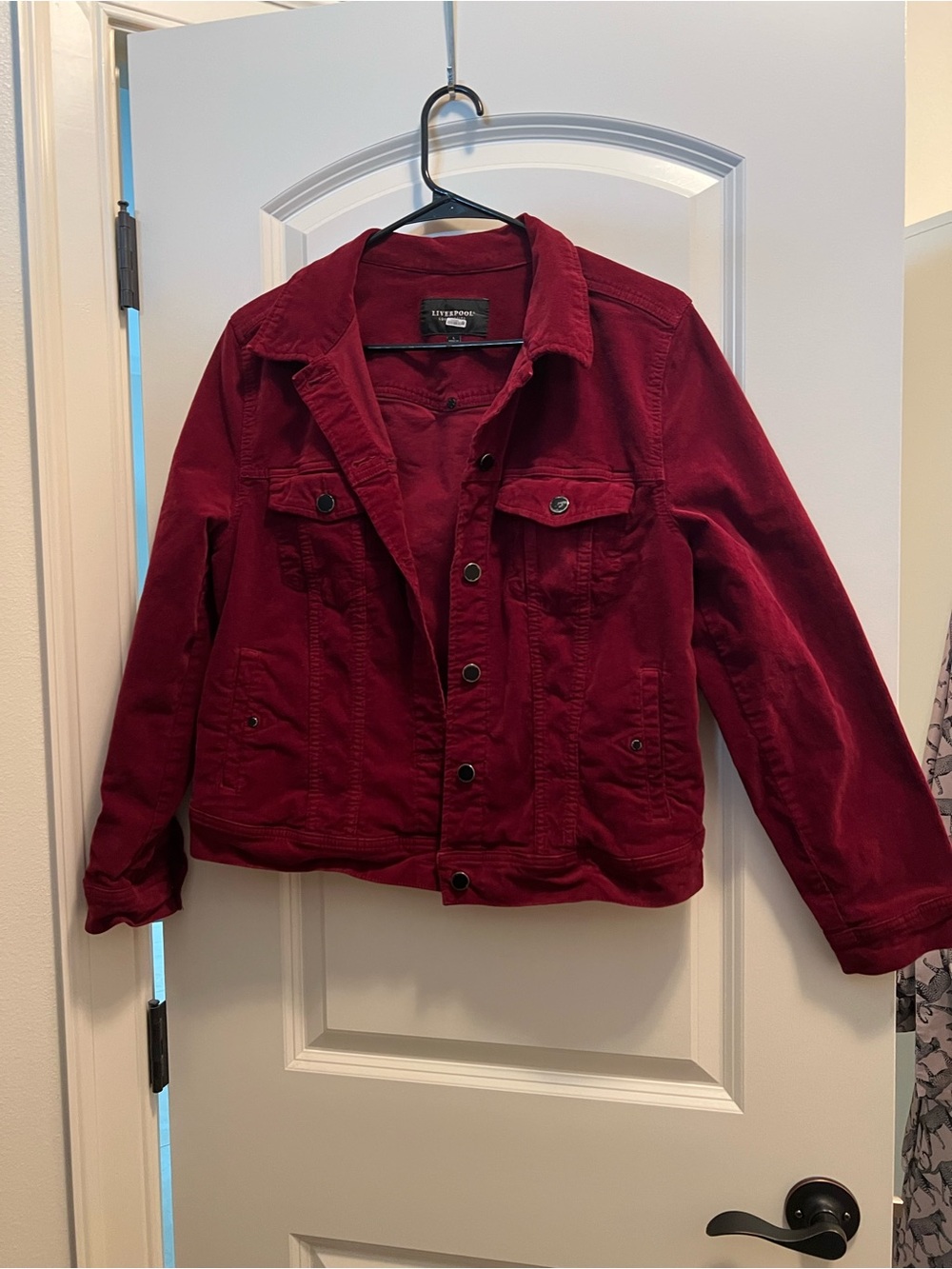 Liverpool Los Angeles Deep Red Corduroy Jacket